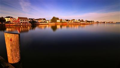 Blick auf St. Andrews am Abend